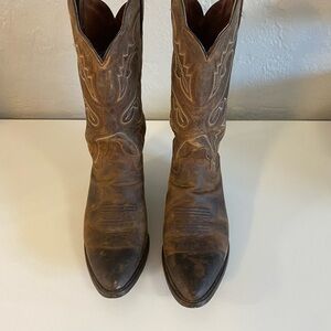 Dan Post Tan Leather Cowboy Boots